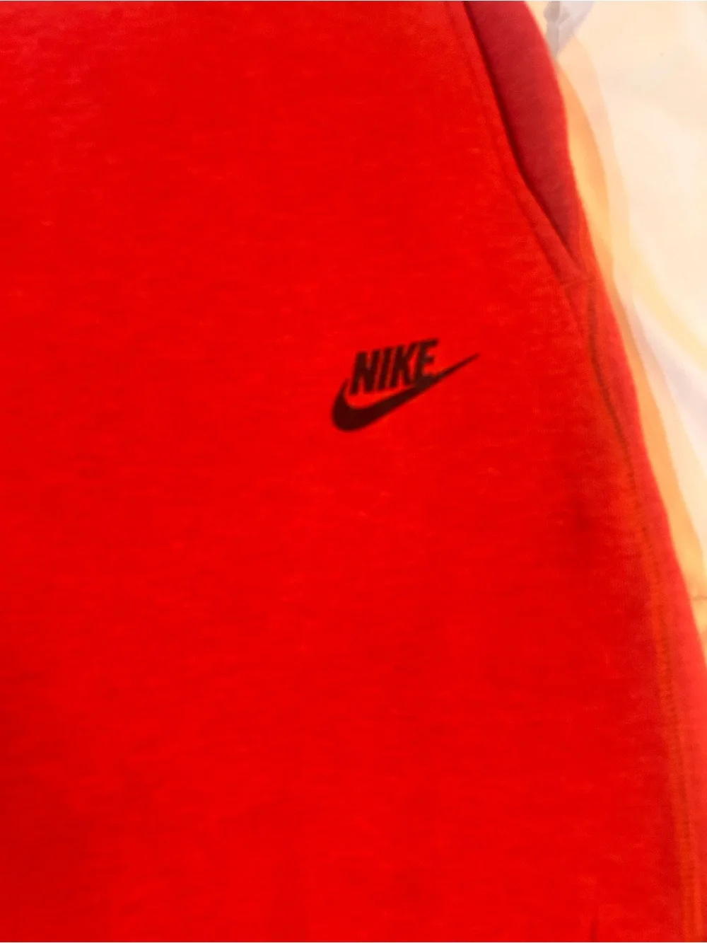 Nike Red Kids Sweatpants Joggers with Black Accents